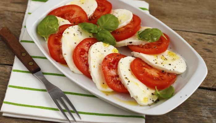 Tomato Mozzarella and Basil Salad 
