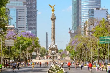 Paseo de la Reforma in Mexico City, Mexico
