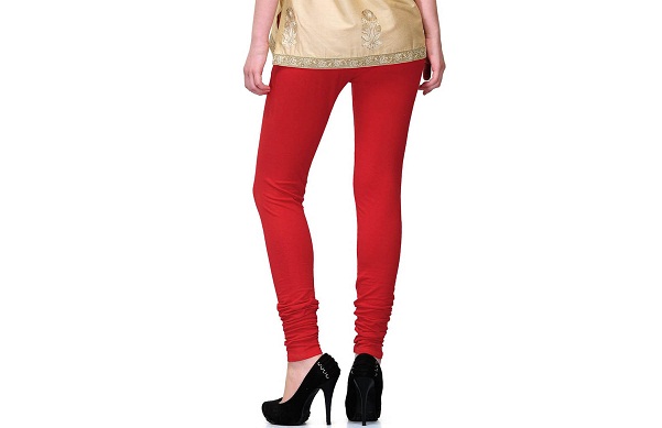 Buy INDIAN FLOWER Women Lycra Churidar legging Red color Online at Low  Prices in India - Paytmmall.com