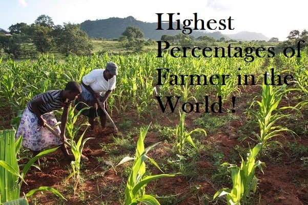 Highest Percentages of Farmer Countries