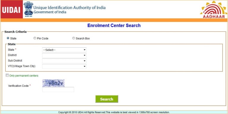 How To Locate/Find Nearest Aadhaar Enrolment Centre To You - World Blaze