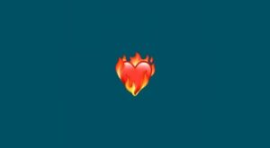 fire emoji heart